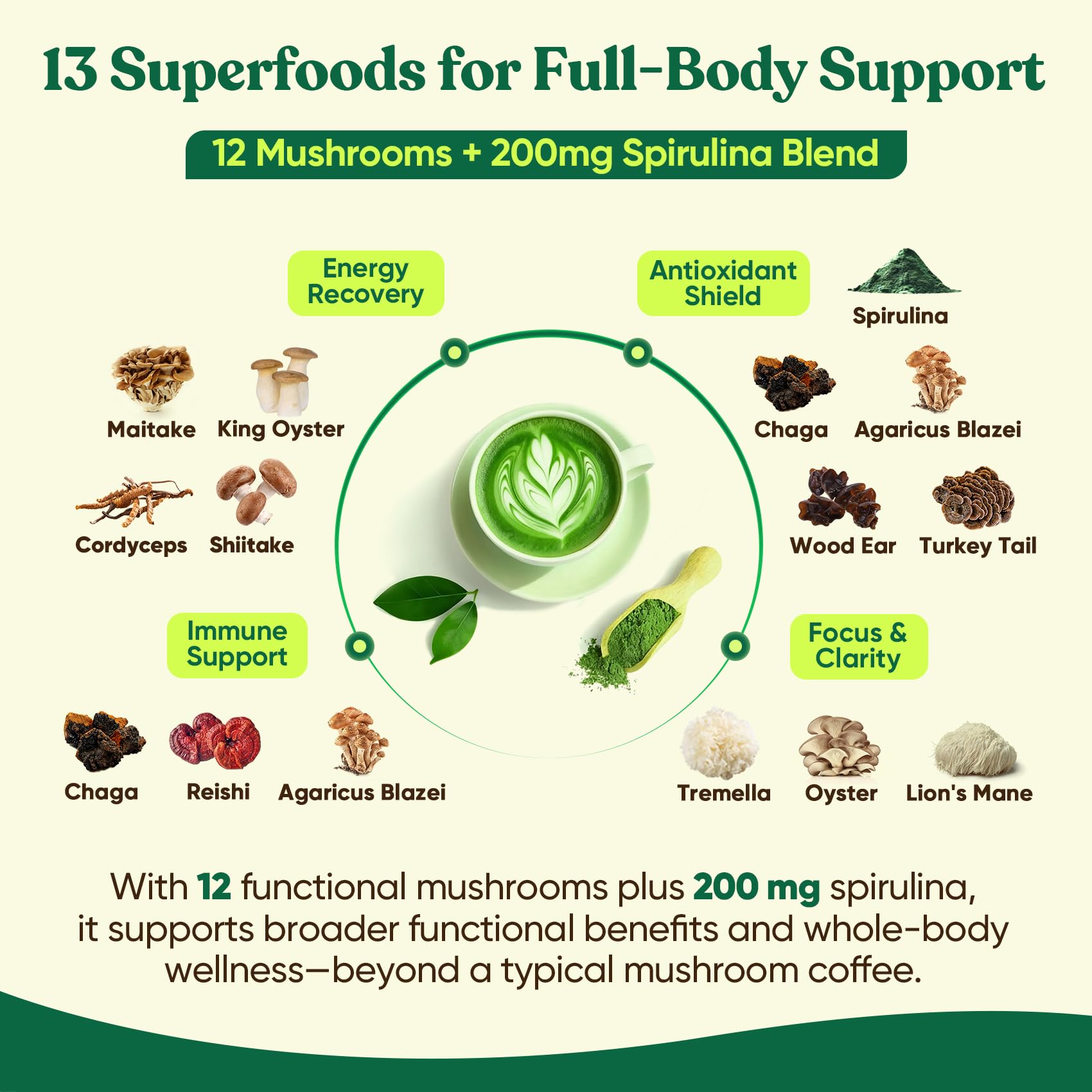 Venture Pal Mushroom Supplement mixed in a smoothie