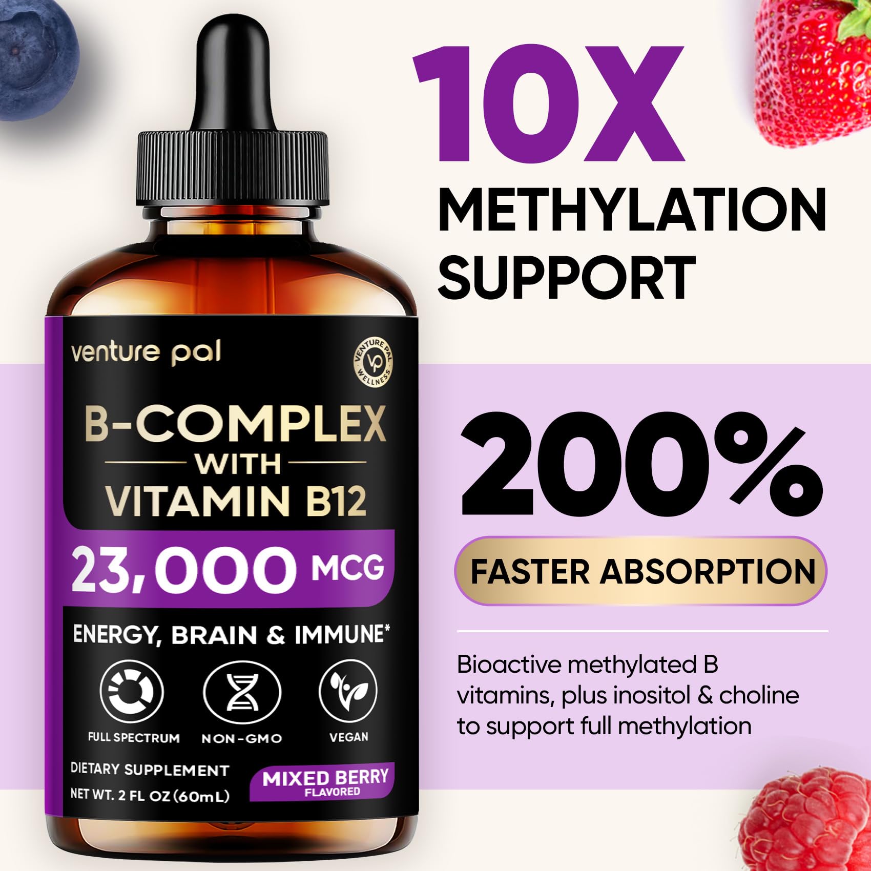 Venture Pal Vitamin B Complex Liquid Drops dropper