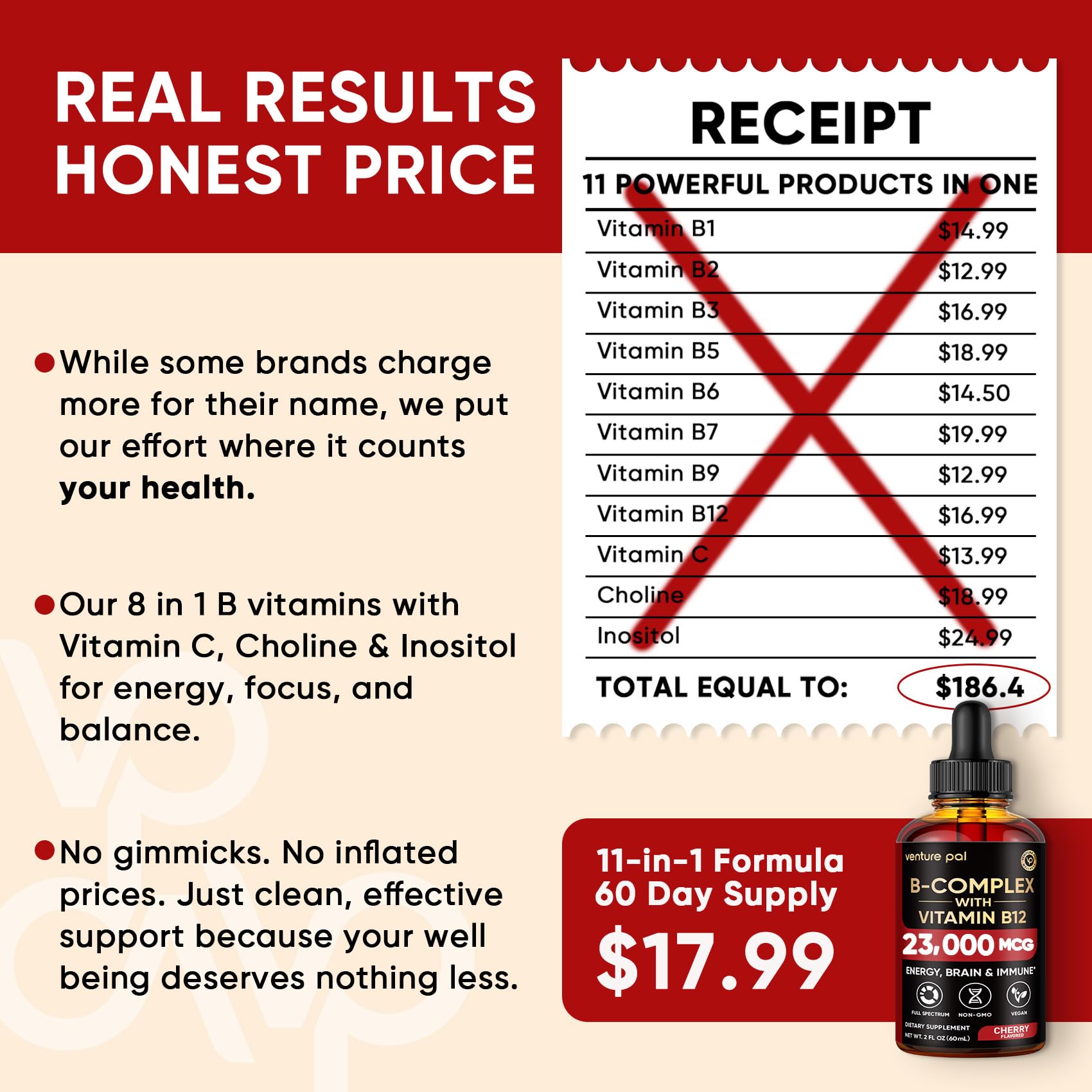 Venture Pal Vitamin B Complex Liquid Drops in lifestyle setting