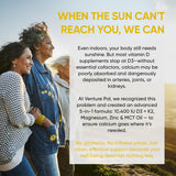 Venture Pal Vitamin D3 K2 liquid supplement lifestyle shot
