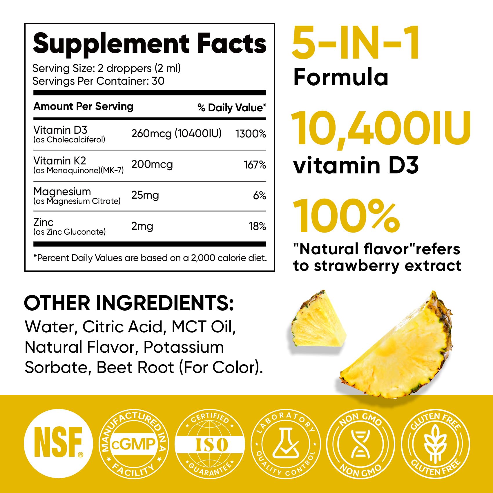 Venture Pal Vitamin D3 K2 liquid supplement packaging