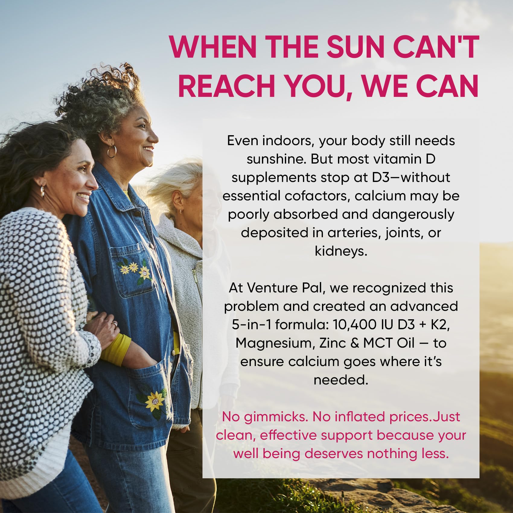 Venture Pal Vitamin D3 K2 supplement packaging