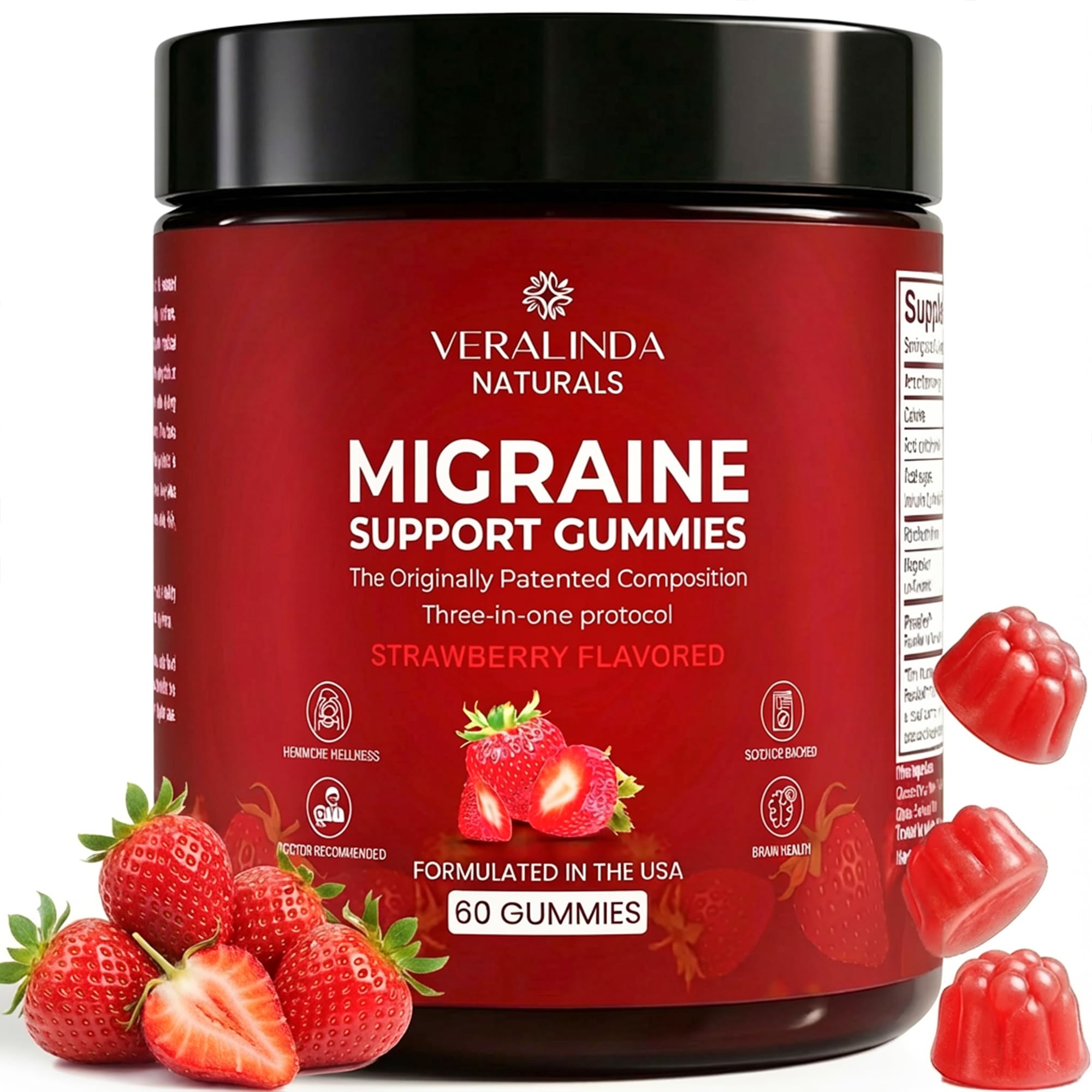 Veralinda Naturals Riboflavin Gummies 400mg front view