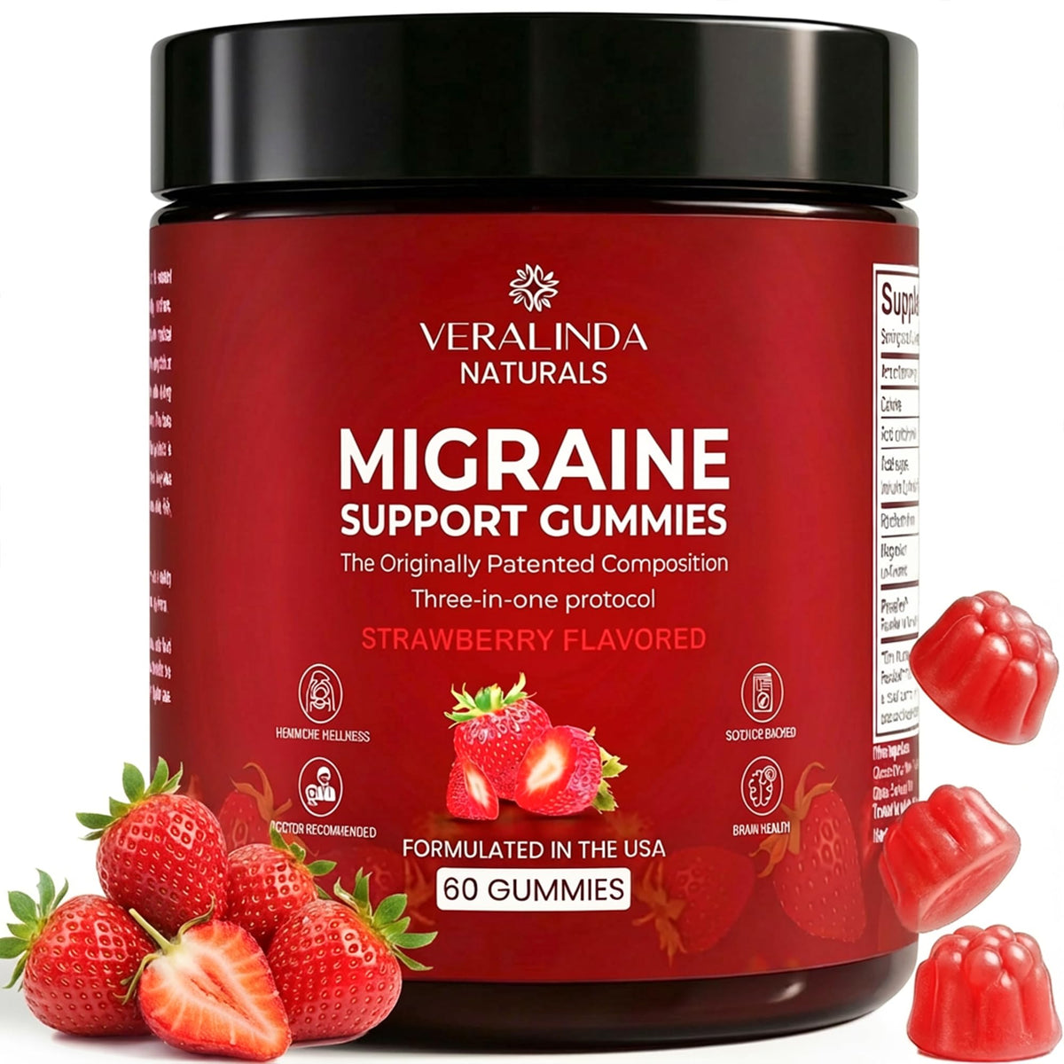 Veralinda Naturals Riboflavin Gummies 400mg front view