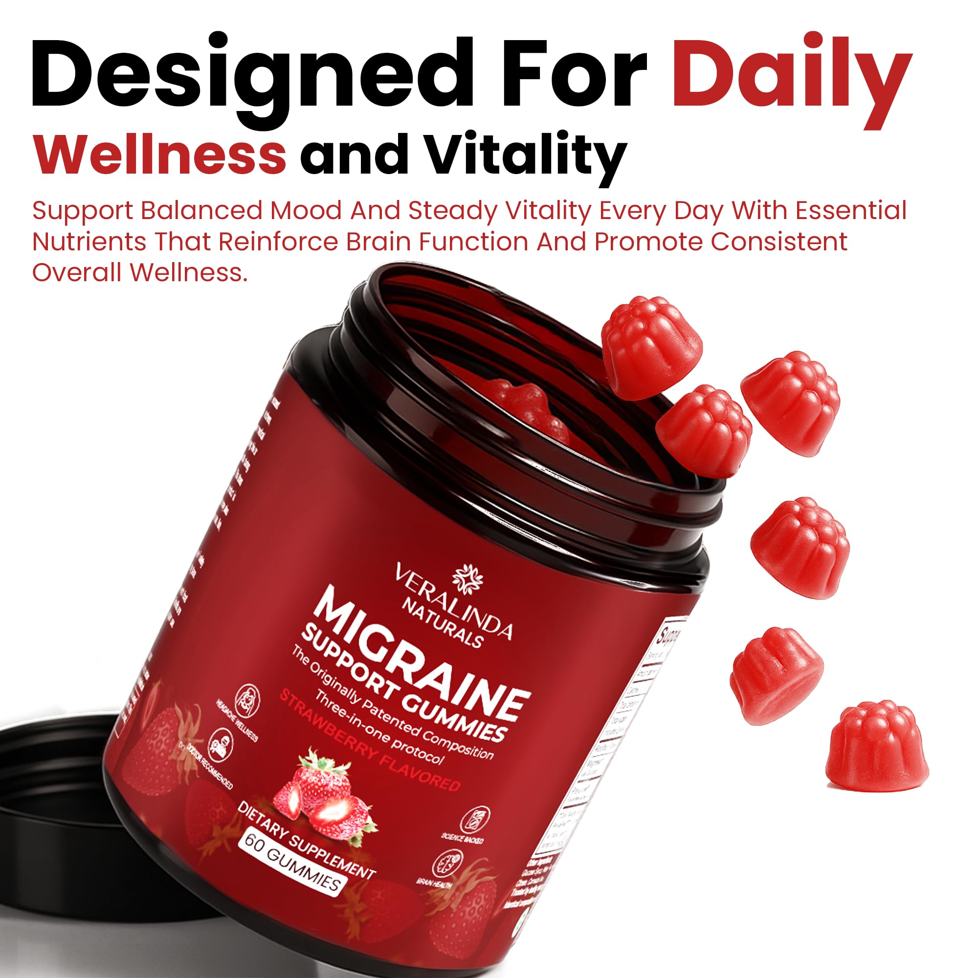 Veralinda Naturals Riboflavin Gummies 400mg packaging