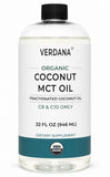 Verdana Coconut MCT Oil 32oz front view with label
