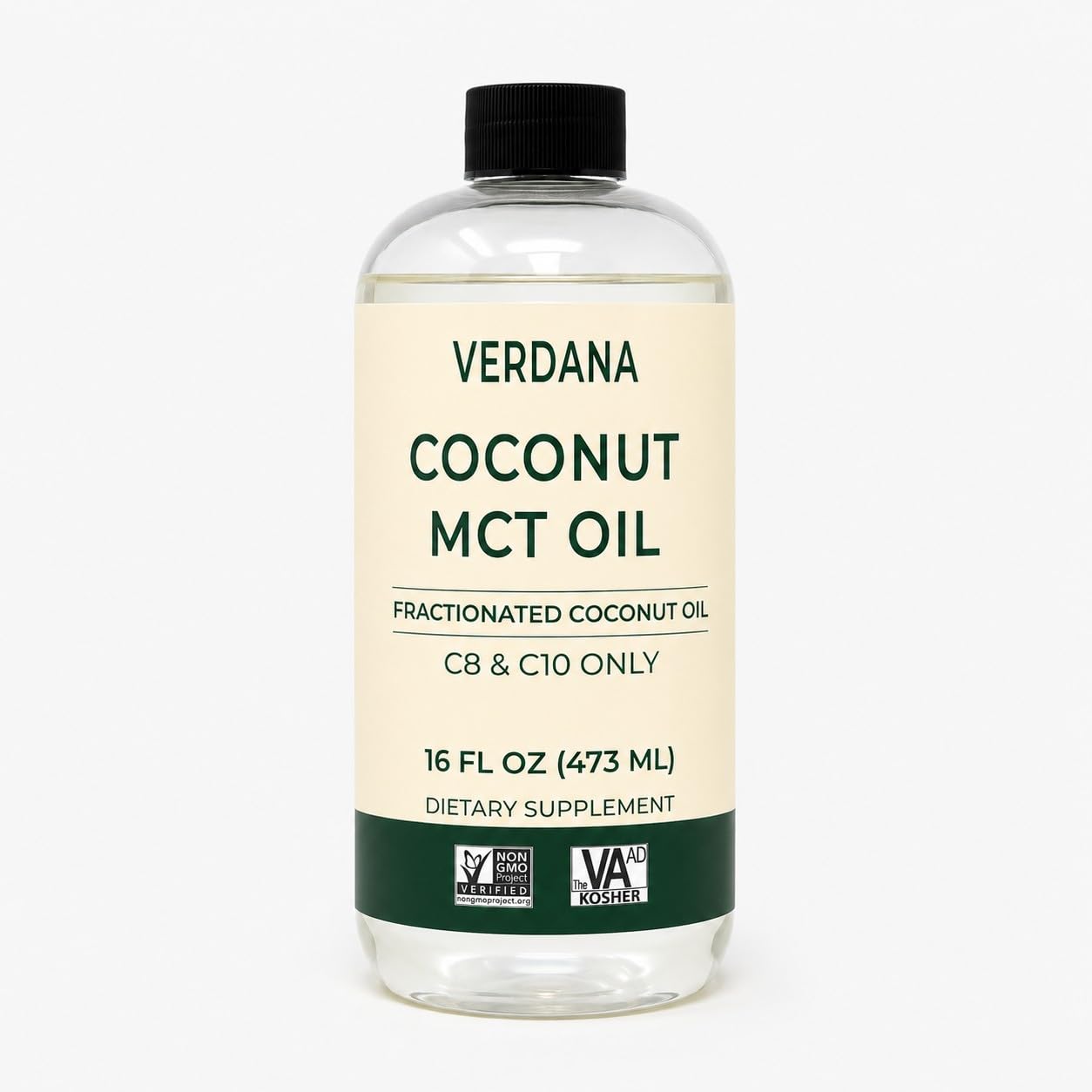 Verdana MCT Oil 32 oz bottle front view