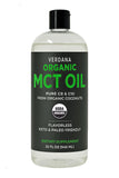 Verdana MCT Oil 939g front view with organic coconut design