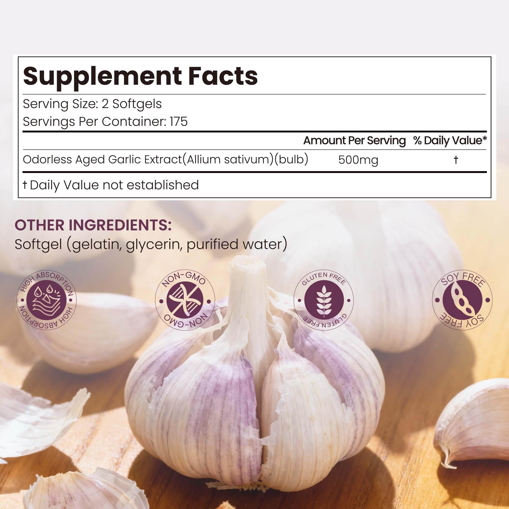VerdiGusto Garlic Softgels in a lifestyle scene
