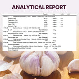 VerdiGusto Garlic Softgels showing nutritional information