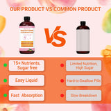 VerdiGusto Multivitamin Liquid Supplement bottle back view