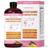 VerdiGusto Multivitamin Liquid Supplement front view with Mango Peach flavour