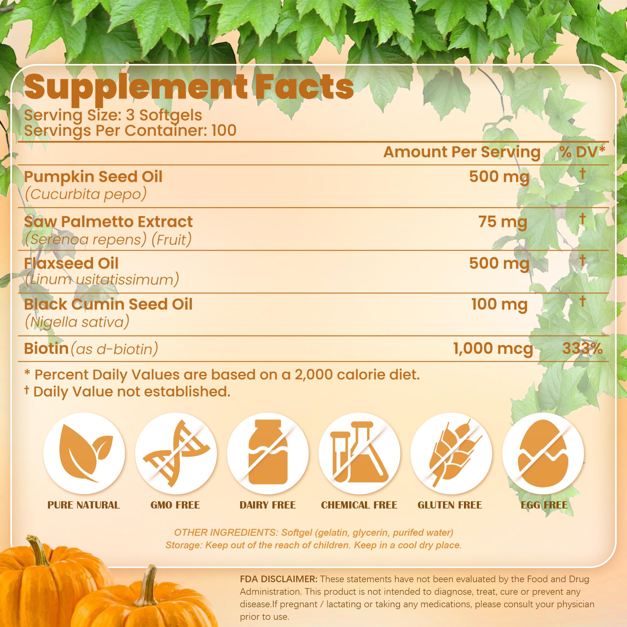 VerdiGusto Pumpkin Seed Oil Softgels 500mg side view