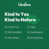 VERDORA Calm Patches displayed with natural herbs