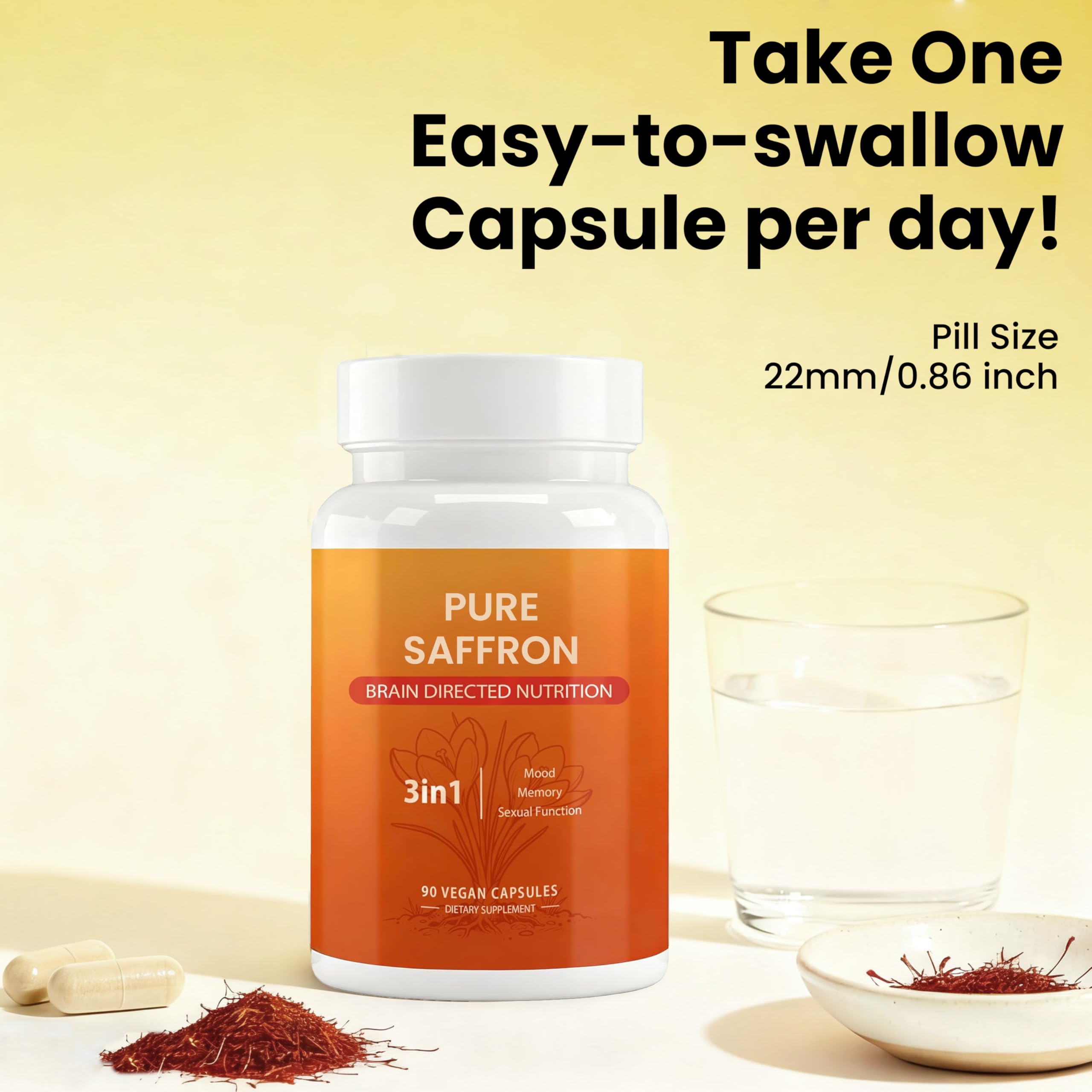 versafy Happy Saffron 90 Capsules ingredients list