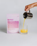 Verso Evening Being supplement mixed in a glass of water