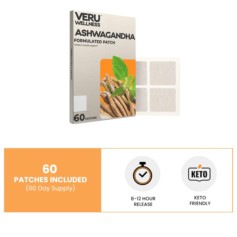 Veru Wellness Ashwagandha Patches showing individual patch layout