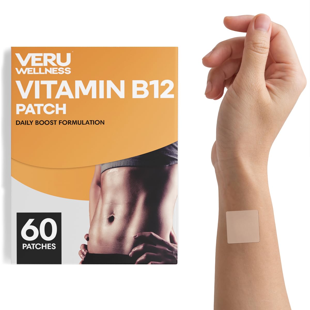 Veru Wellness B12 Patches close-up of patch design
