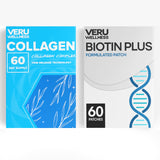 Veru Wellness Biotin Patch front view, waterproof design
