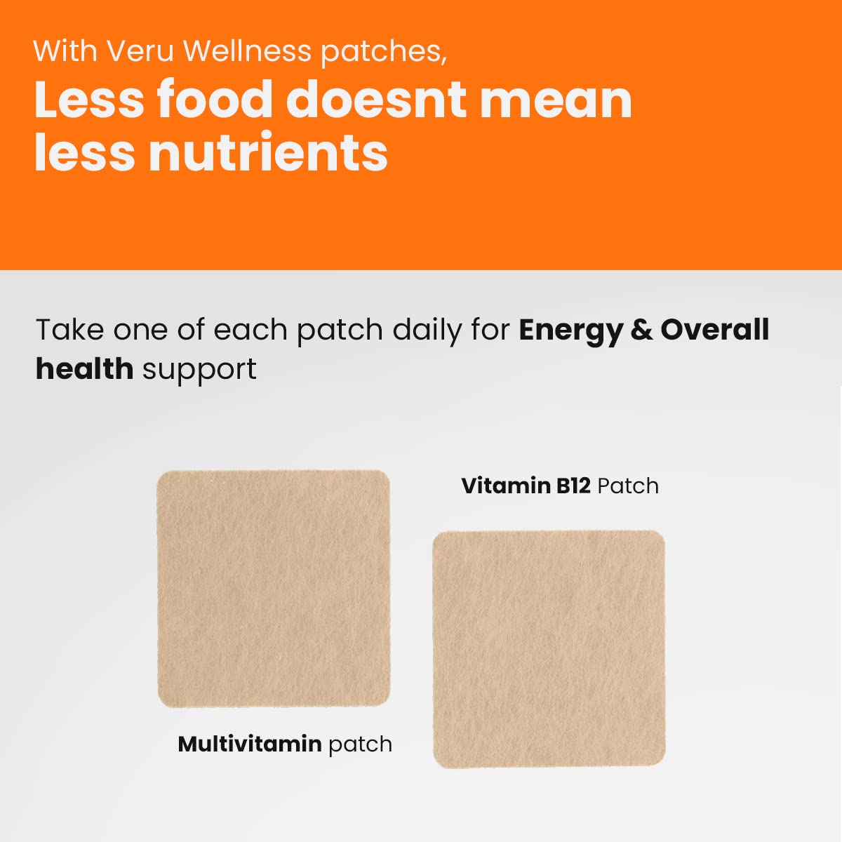 Veru Wellness Multivitamin Patches back view with details