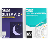 Veru Wellness Sleep Aid & Calcium Magnesium Patch Duo front view with packaging