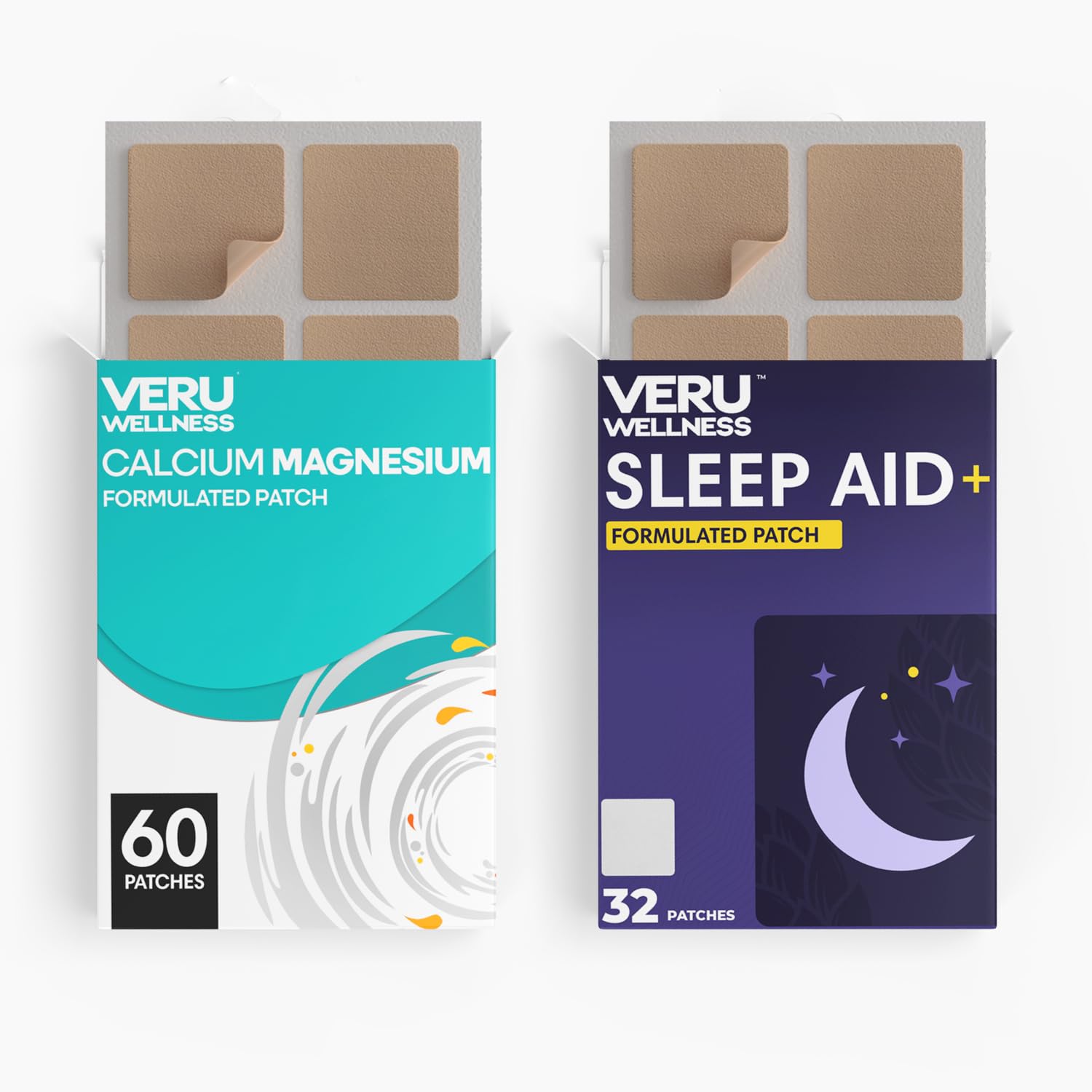 Veru Wellness Sleep Aid Patch applied on skin