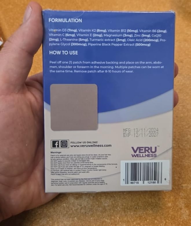 Veru Wellness Sleep Aid Patch Duo with 92 count display