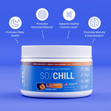 VERUS NUTRITION SoChill Powdered Drink Mix Blackberry Peach canister side view
