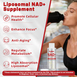 Vervidora NAD+ Liposomal Supplement 41g back view with ingredients