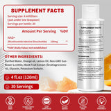 Vervidora NAD+ Liposomal Supplement 41g side view
