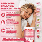 Vesmeris Cortisol Supplements for Women bottle with a measuring spoon