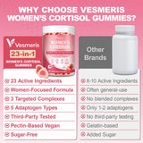 Vesmeris Cortisol Supplements for Women gummies in a hand