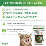 Vetoquinol L-Lysine supplement for cats back view of packaging