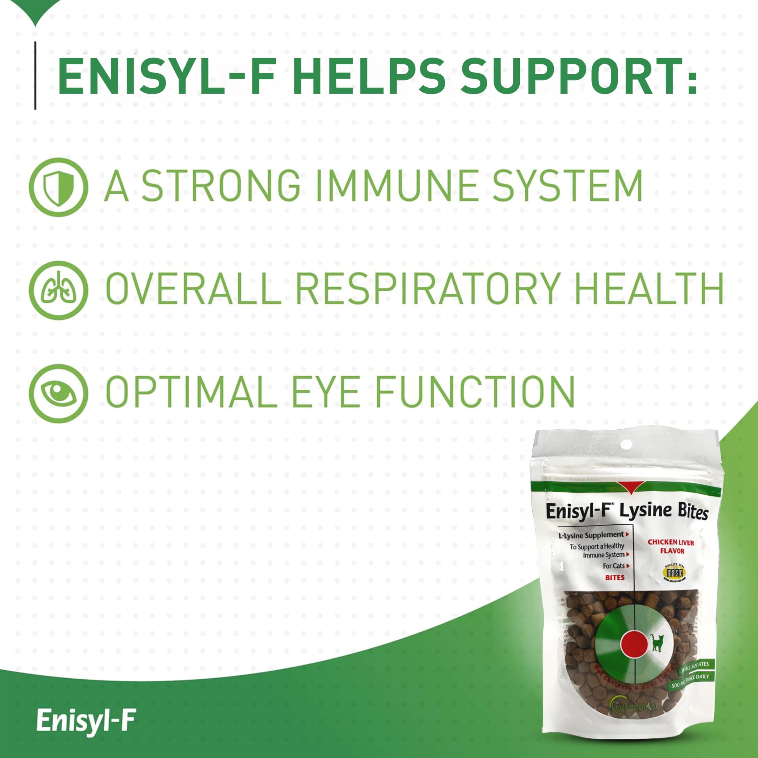 Vetoquinol L-Lysine supplement for cats close-up of chews