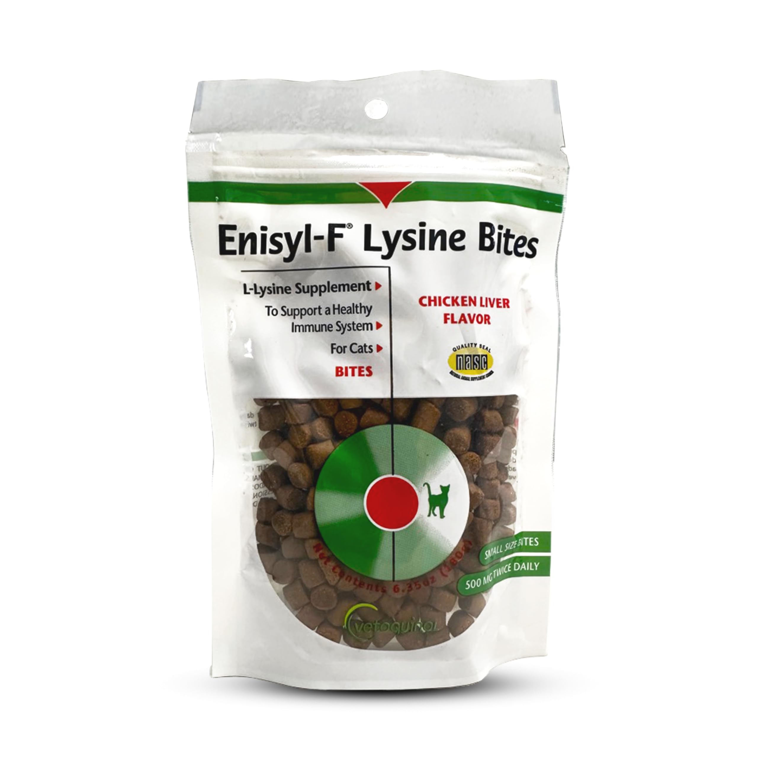 Vetoquinol L-Lysine supplement for cats packaging front view