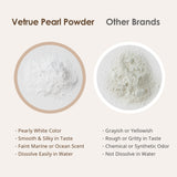 vetrue Freshwater Pearl Powder 60g being added to a smoothie