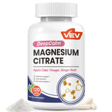 VEV Magnesium Citrate 60 capsules front view