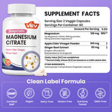 VEV Magnesium Citrate bottle side view