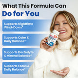 VEV Magnesium Complex 300mg capsules on a wooden table