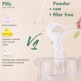 VEV Multi Collagen Peptides Powder with measuring scoop