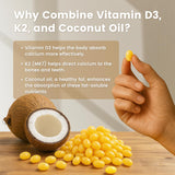 VEV Vitamin D3 & K2 Softgels 5000 IU packaging