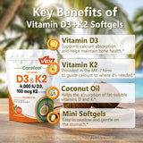 VEV Vitamin D3 & K2 Supplement 4000 IU packaging