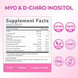Vevoec B8 (Inositol) supplement packet next to a glass of water