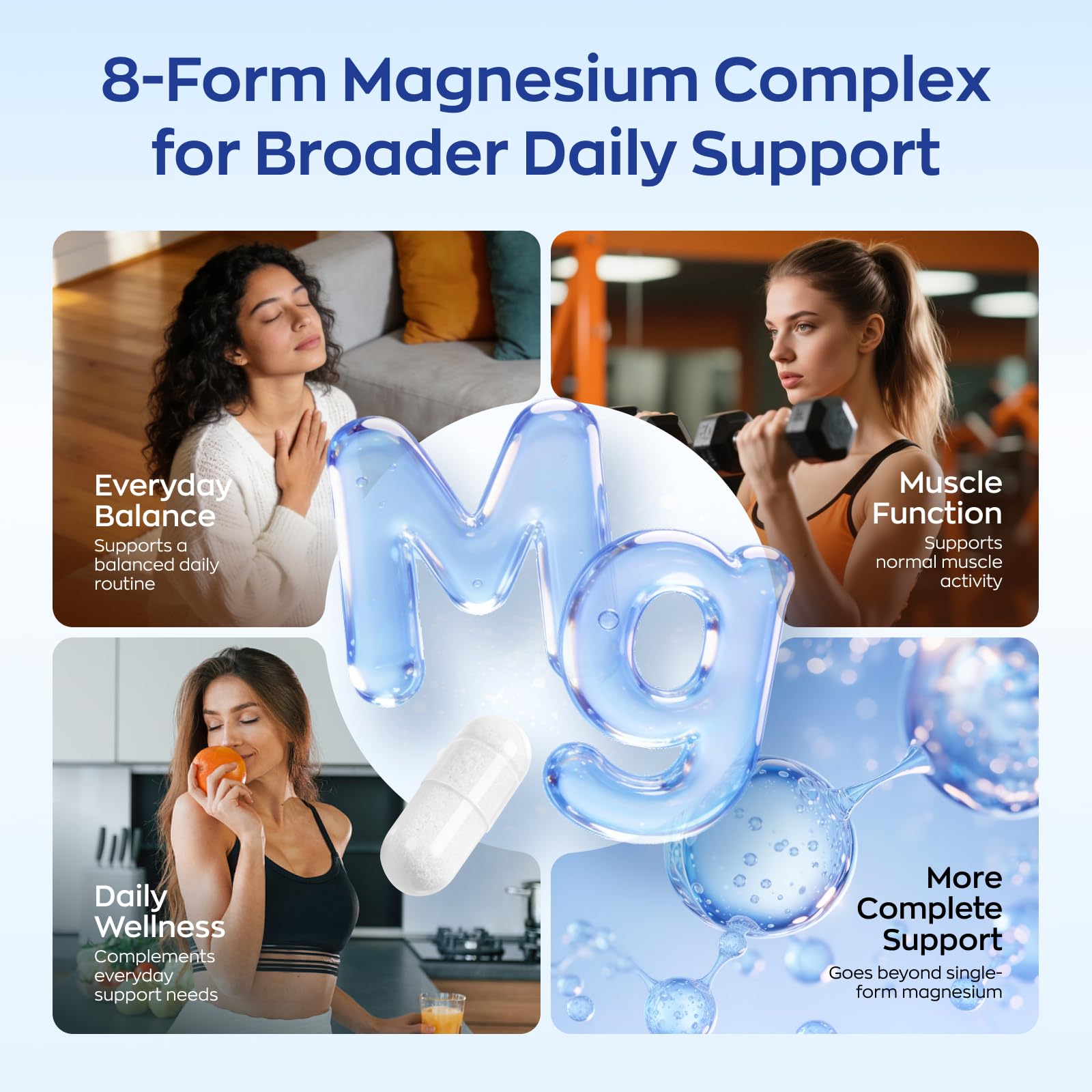Vevoec Vitamin D3 K2 Magnesium Supplement 5000 IU with a measuring spoon