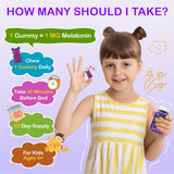 Veyttisy Kids Melatonin Gummies 1mg gummies in a bowl