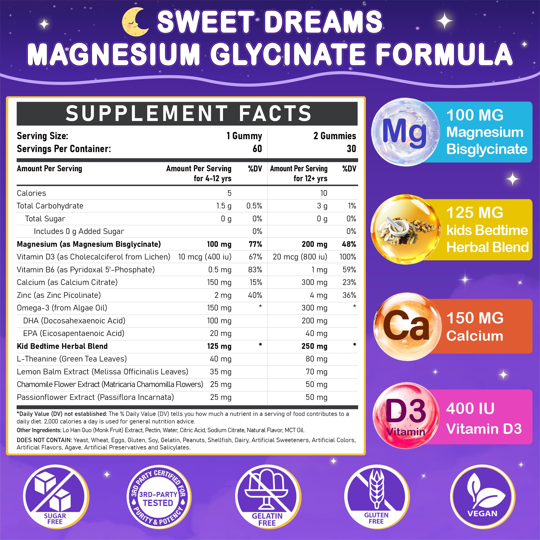 Veyttisy Magnesium Glycinate Gummies packaging