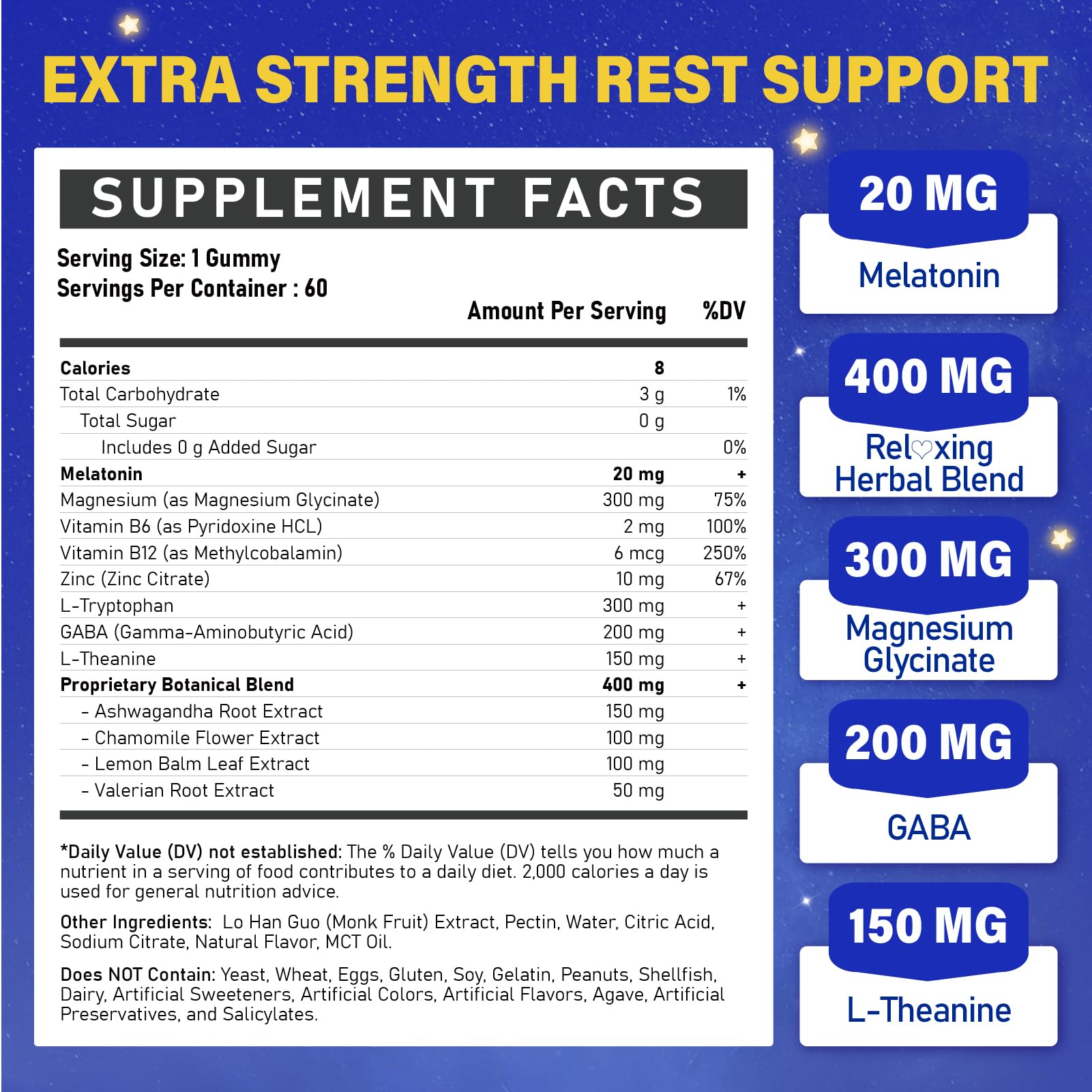 Veyttisy Melatonin Gummies 20mg side view showing gummy texture