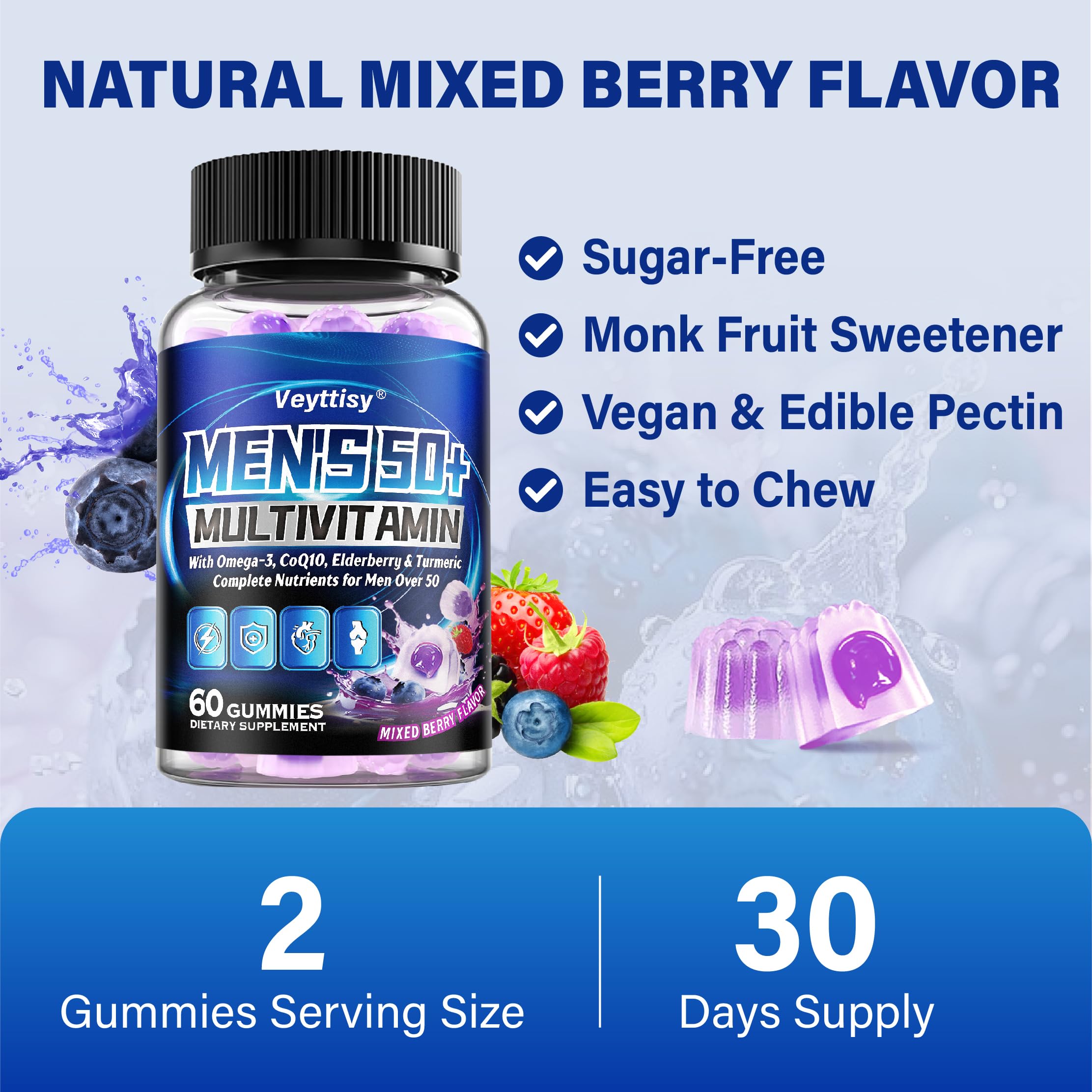 Veyttisy Men's Multivitamin Gummies 50+ lifestyle scene
