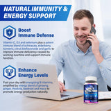 Veyttisy Multivitamin Gummies for Men displayed with fresh berries