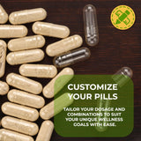 VGTPC Empty Vegetarian Capsules 100 Count Size 000 capsules on a table